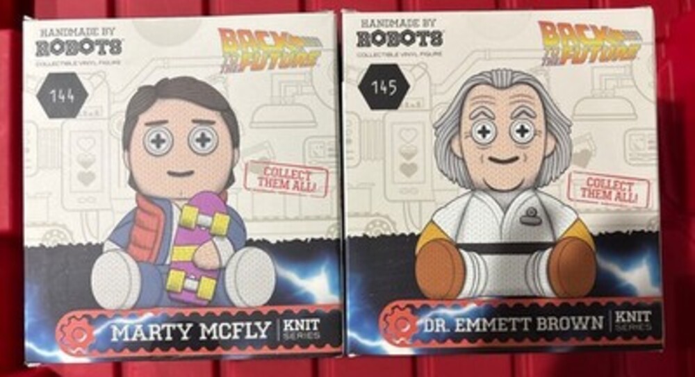 Handmade by Robots Back to the Future Marty McFly #144 Doc Brown #145 New! - Picture 3 of 4